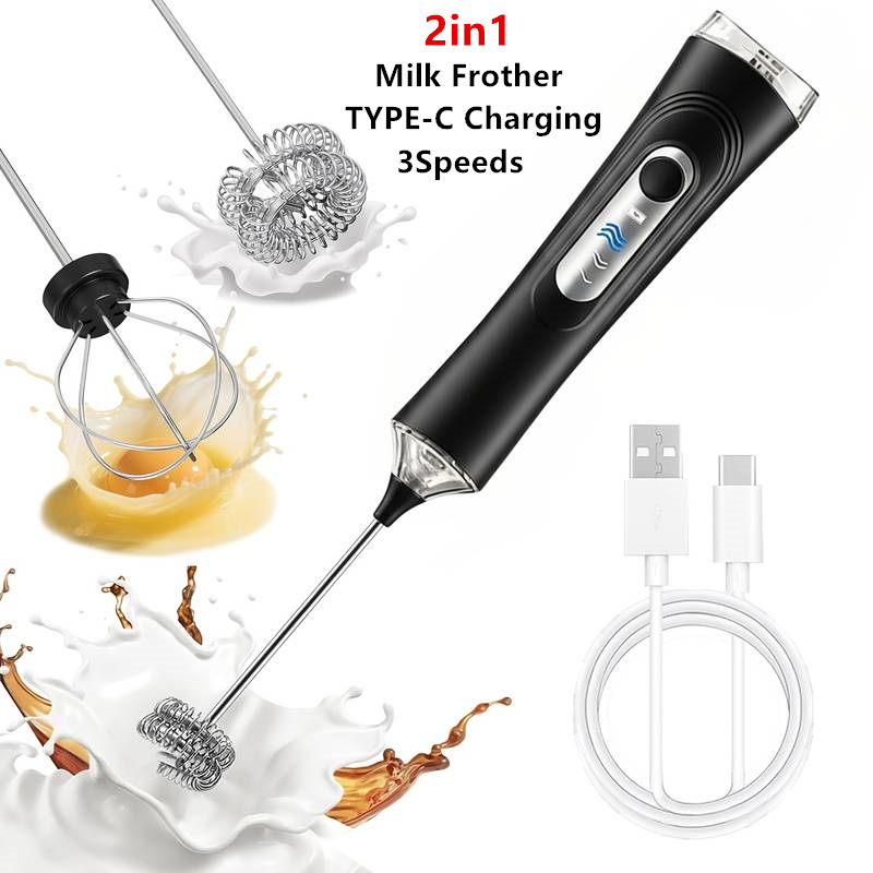 Milk Frother Automatic - Electric Milk Frother Foamer + Egg