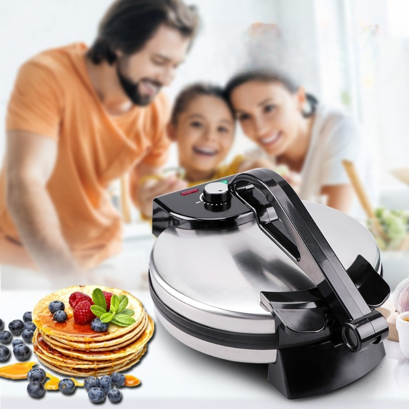 Tortilla Press Cast - 1800W Electric Tortilla Maker Stainless Steel