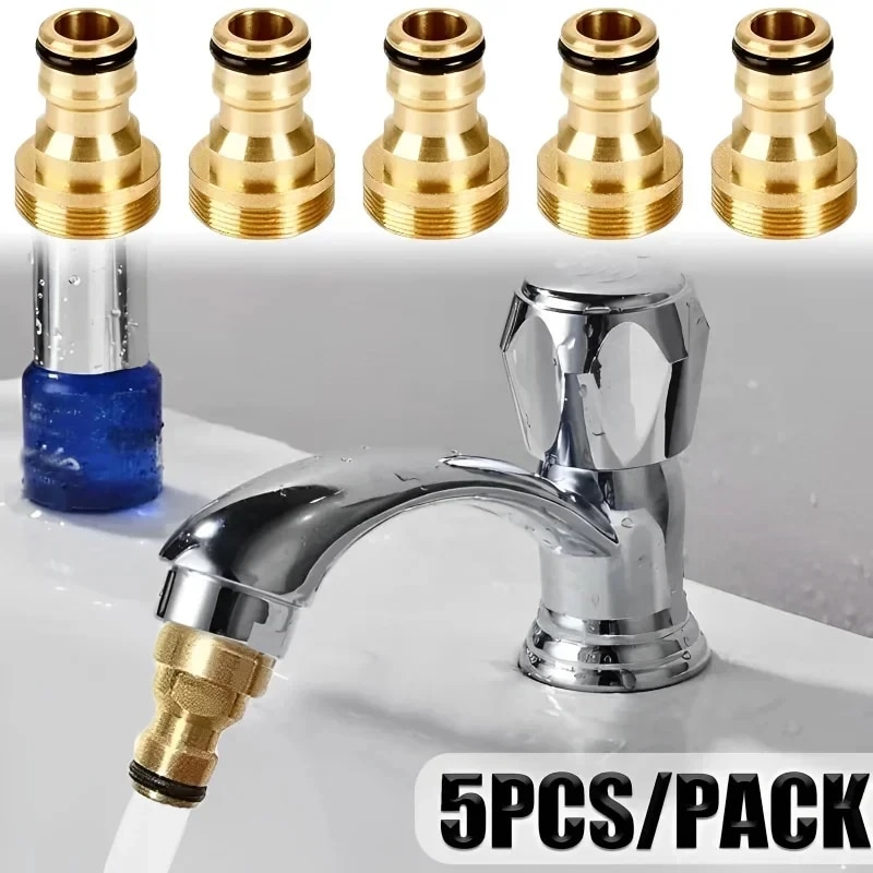 Kitchen Appliances Germany - 1/2/5PCS Universal Tap Kitchen Adapters Brass