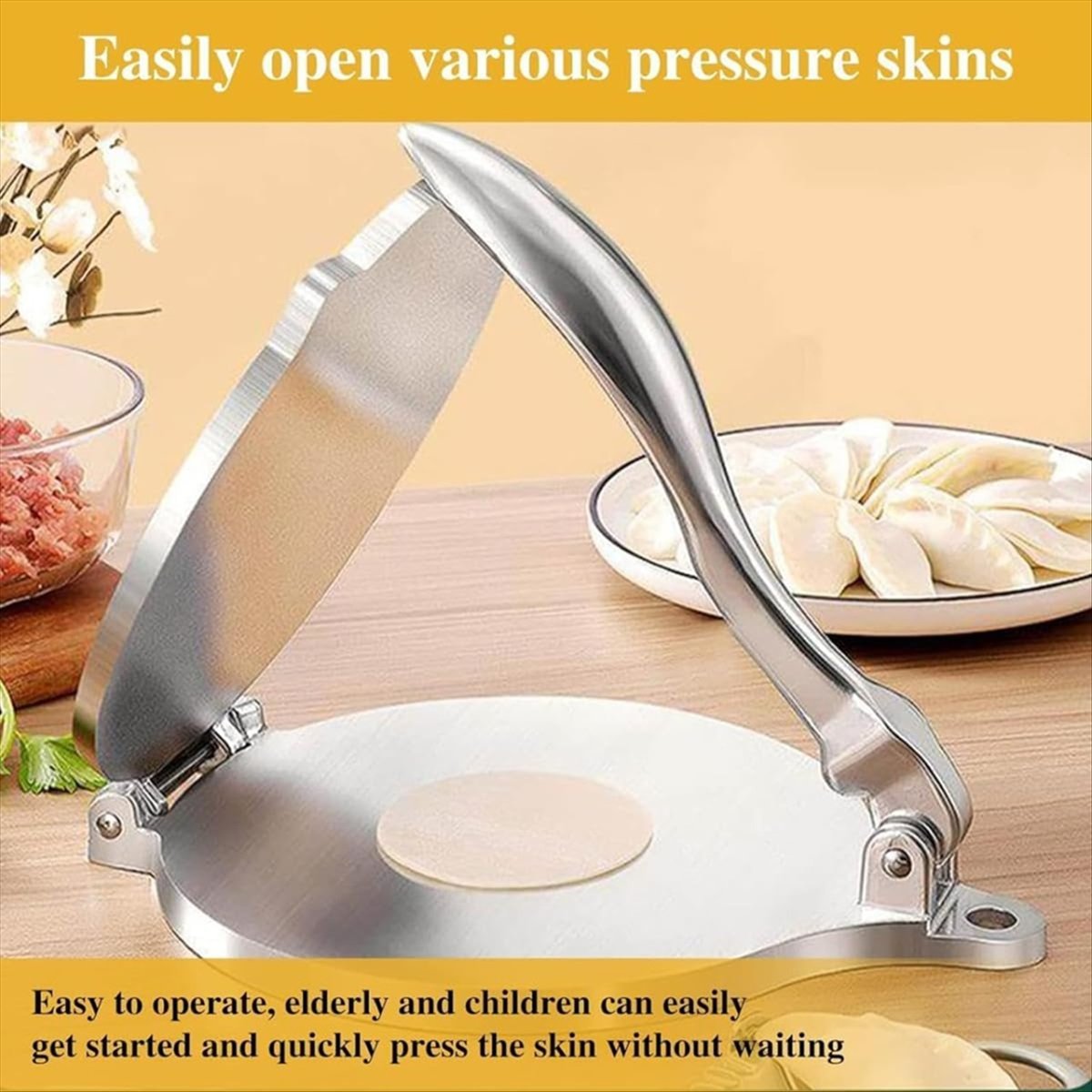 Tortilla Press Cast - A20I Press Aluminum Alloy Tortilla Press