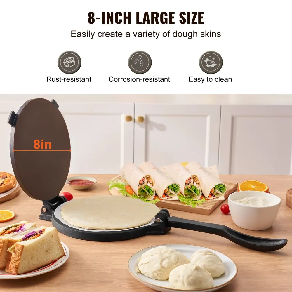 Tortilla Press 8 Inch and  Cas - Tortilla Press Cast 评论和价格
