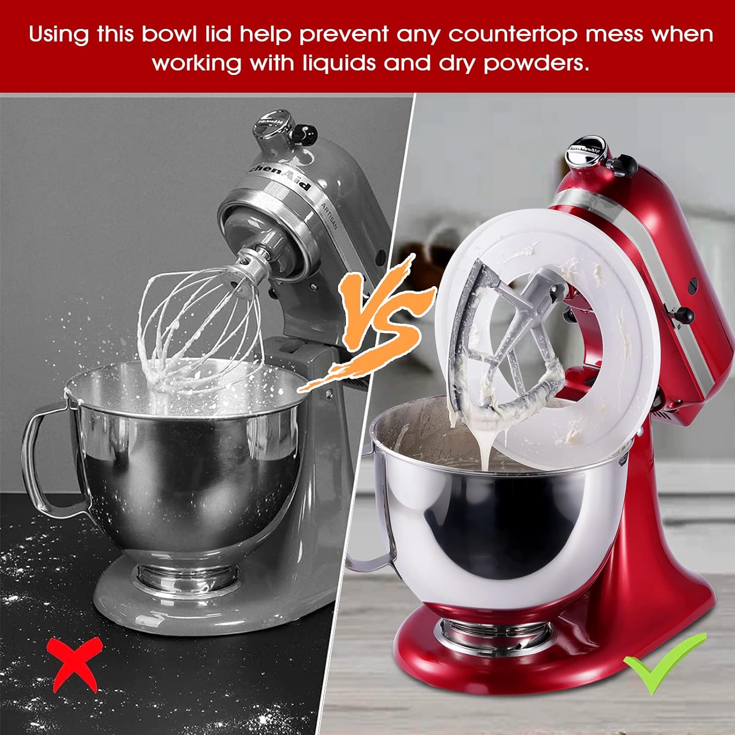 Mixer Bowl Cover for KitchenAi - Stand Mixer Bowl 评论和价格