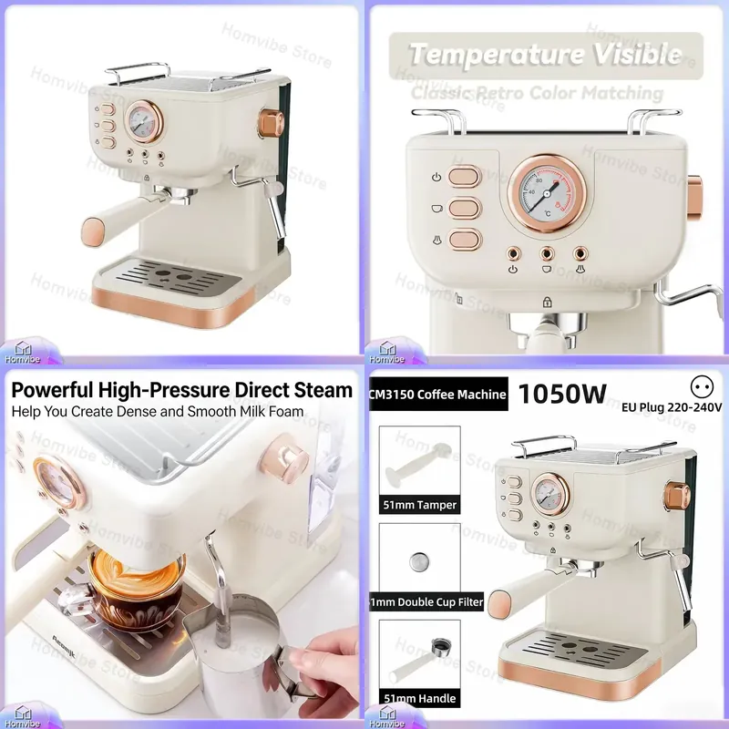 20 Bar Semi-Automatic Espresso - Milk Frother Automatic 评论和价格