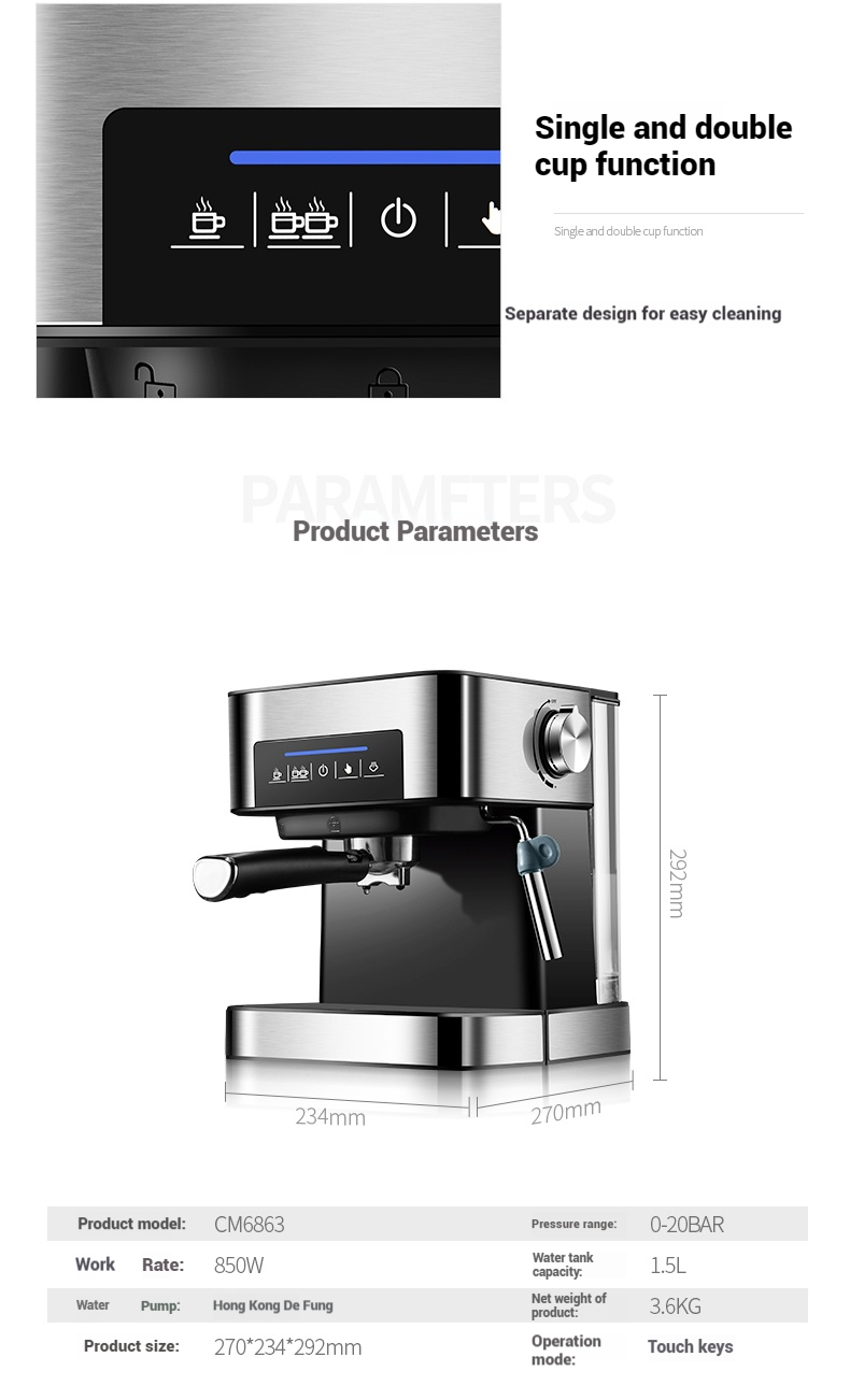 Small Home Office Italian Espr - Milk Frother Automatic 评论和价格