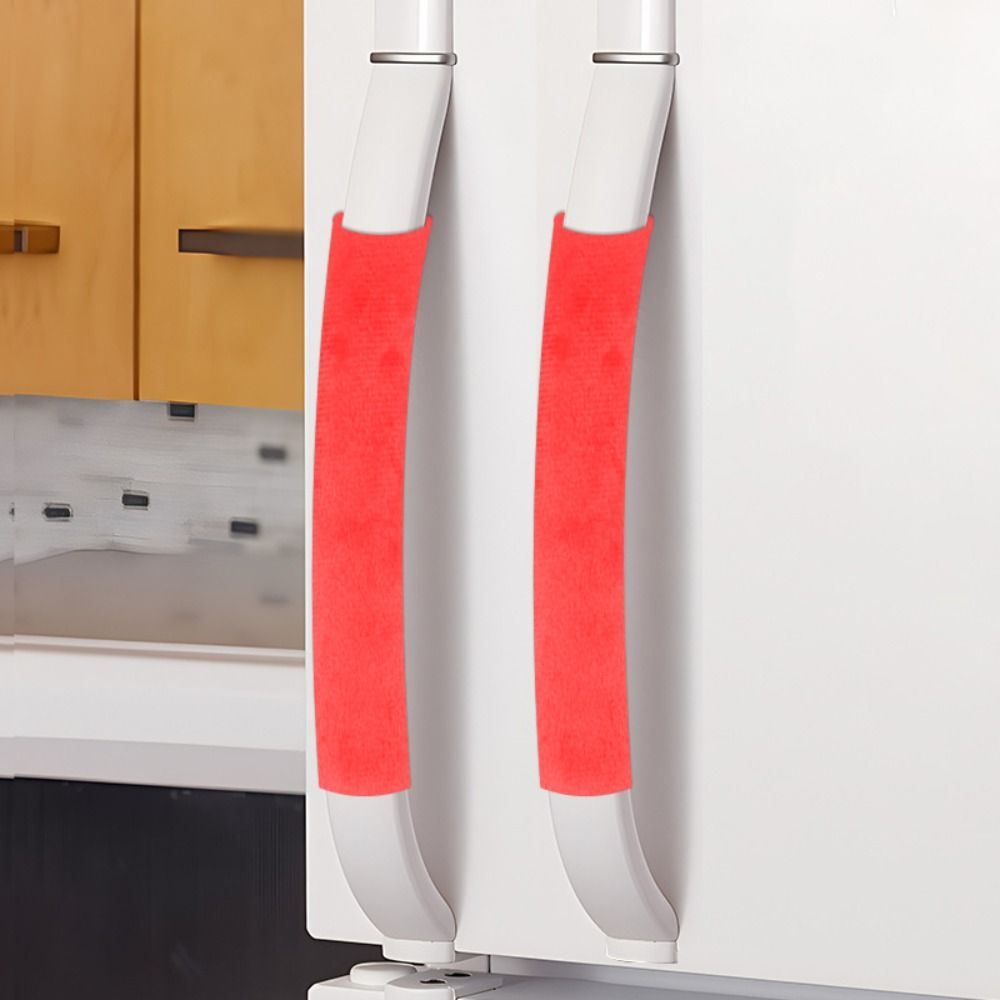 2Pcs/Set Refrigerator Door Han - Kitchen Appliances Red Knobs 评论和价格