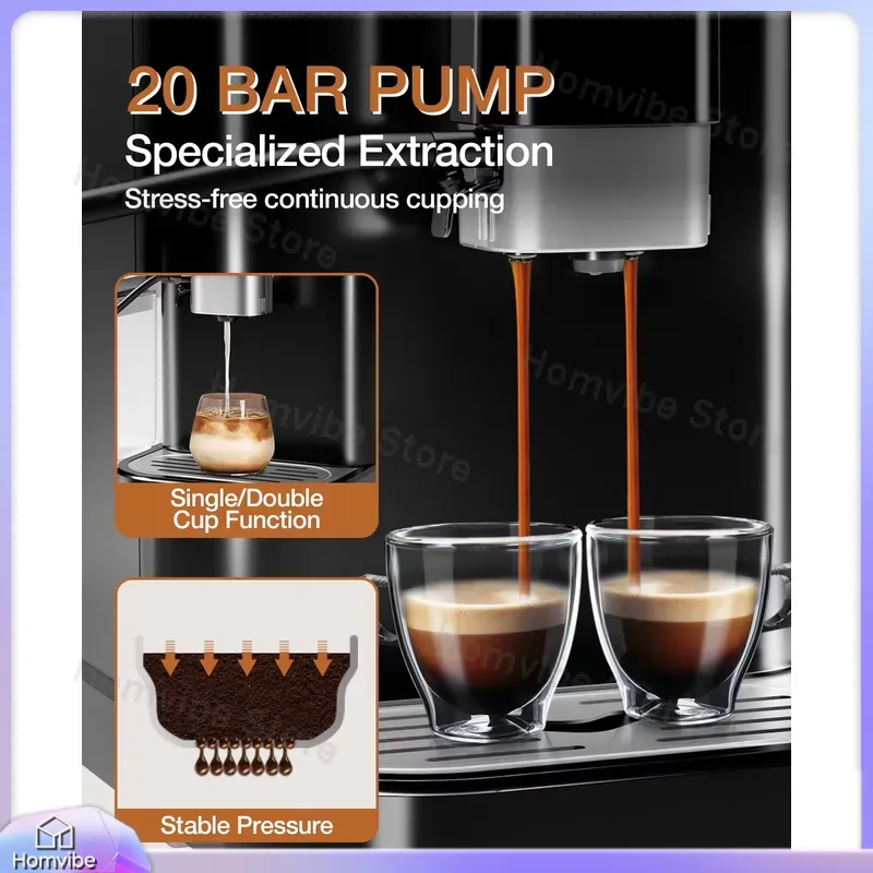 20 Bar Fully Automatic Espress - Milk Frother Automatic 评论和价格