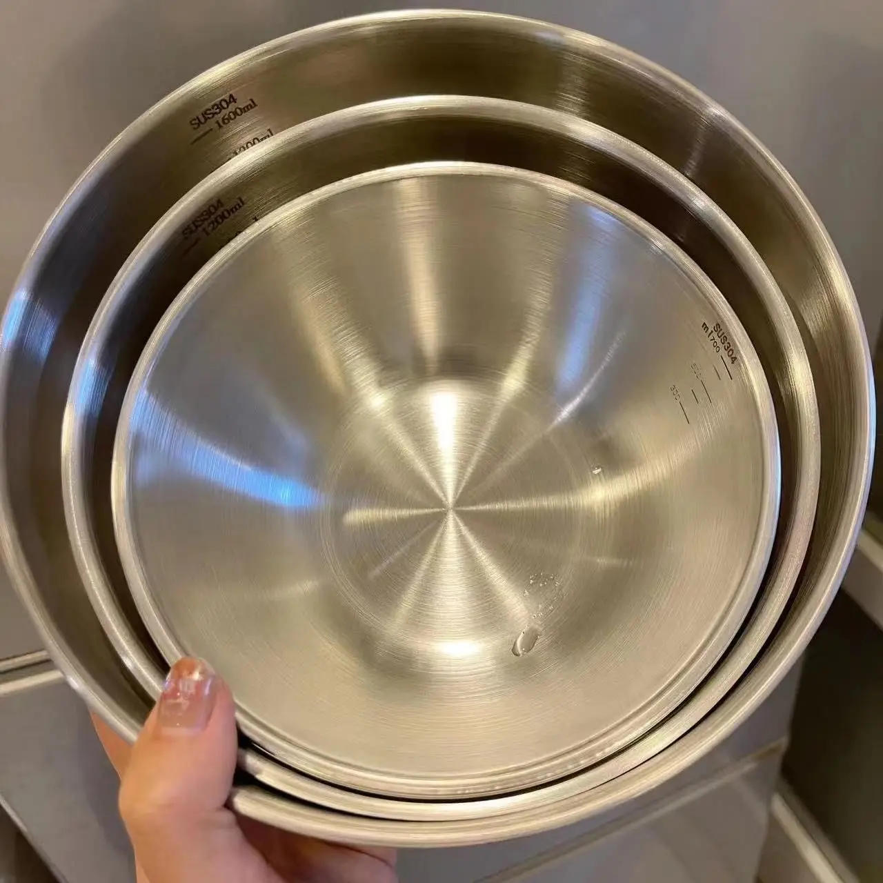 1-3 Stainless Steel Bowl Set w - Stand Mixer Bowl 评论和价格