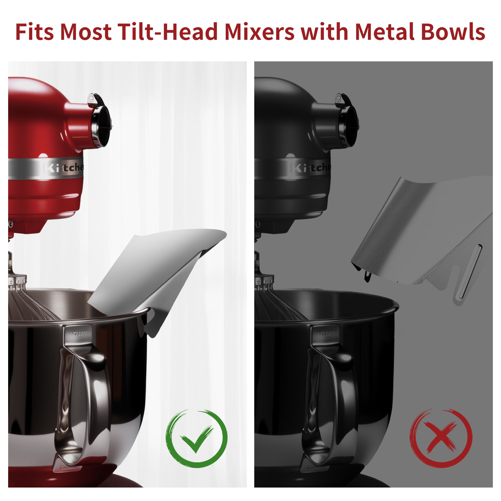 1pc Stainless Steel Tipping Gu - Stand Mixer Bowl 评论和价格
