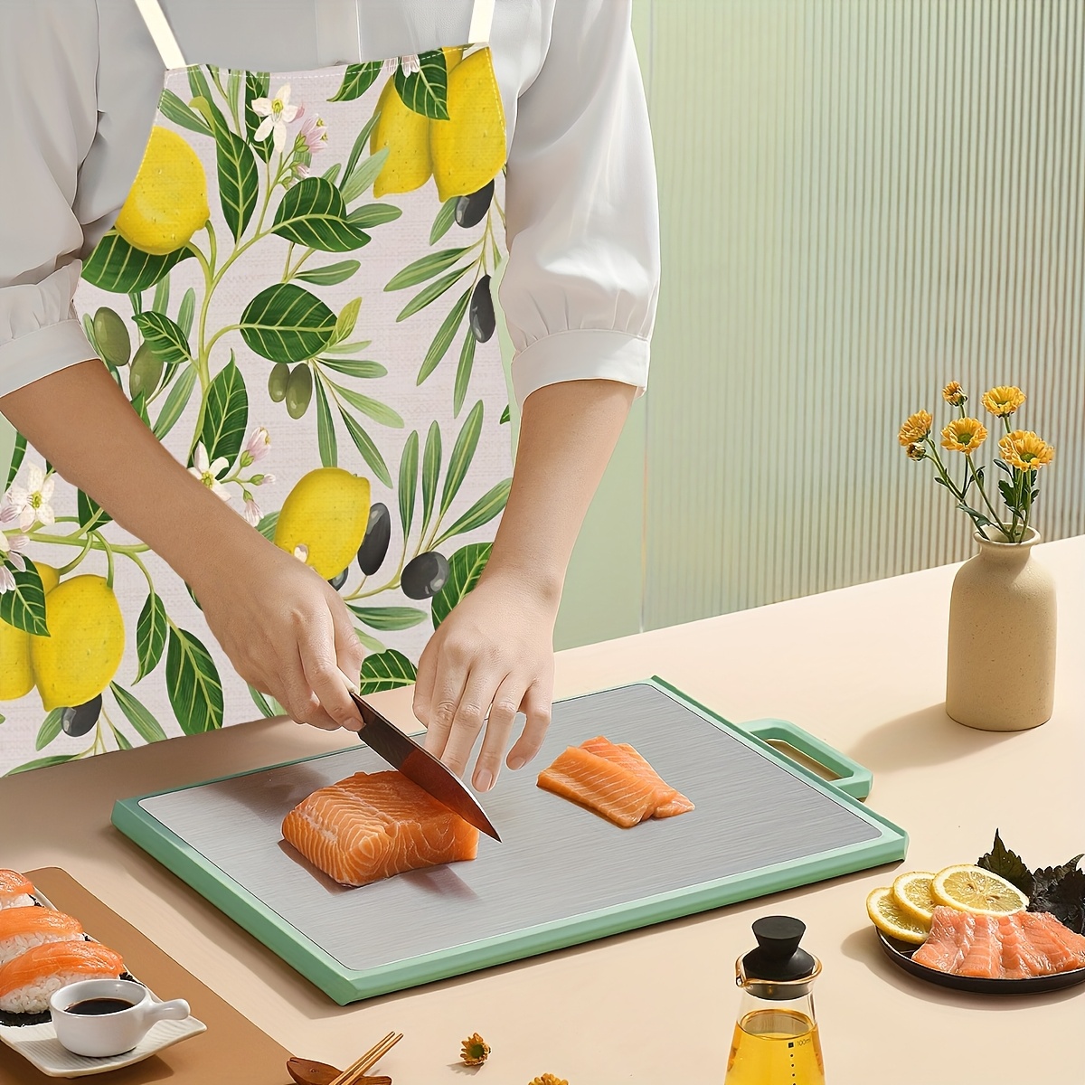1pc Lemon and White Flower Gre - Kitchen Appliances Hobart 评论和价格